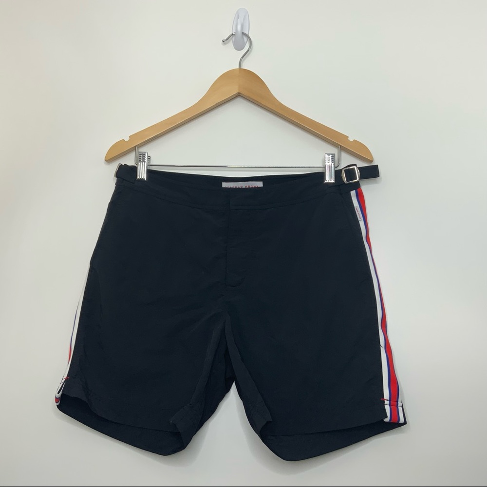 Orlebar Brown BullDog Stripe Swim Shorts. Size 32.